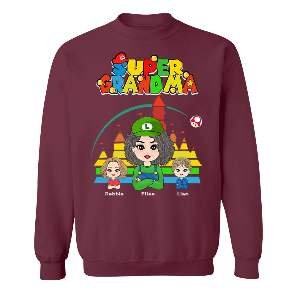 Personalized Super Gigi Shirt - Mother's Day Gift - Mother's Day Shirt - Gamer Grandma Shirt