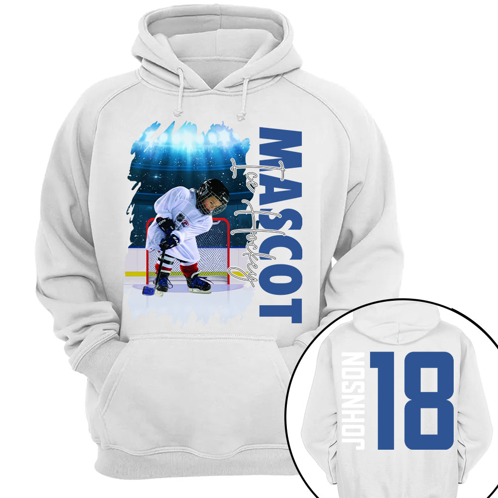 Custom Photo Ice Hockey Shirt, Personalized Ice Hockey Mom Shirt, Game Day Ice Hockey Hoodie, Ice Hockey Dad Sweatshirt