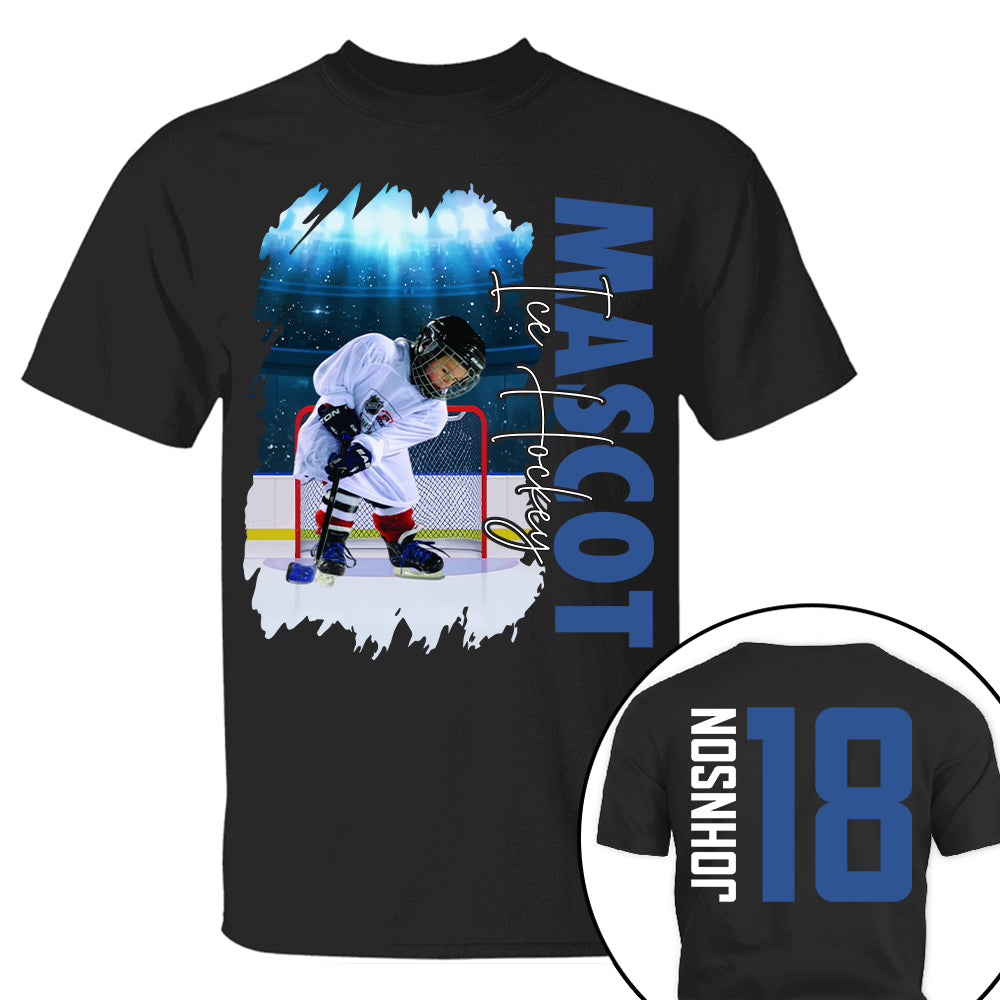 Custom Photo Ice Hockey Shirt, Personalized Ice Hockey Mom Shirt, Game Day Ice Hockey Hoodie, Ice Hockey Dad Sweatshirt