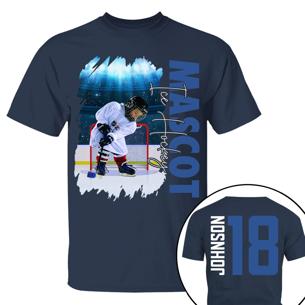 Custom Photo Ice Hockey Shirt, Personalized Ice Hockey Mom Shirt, Game Day Ice Hockey Hoodie, Ice Hockey Dad Sweatshirt