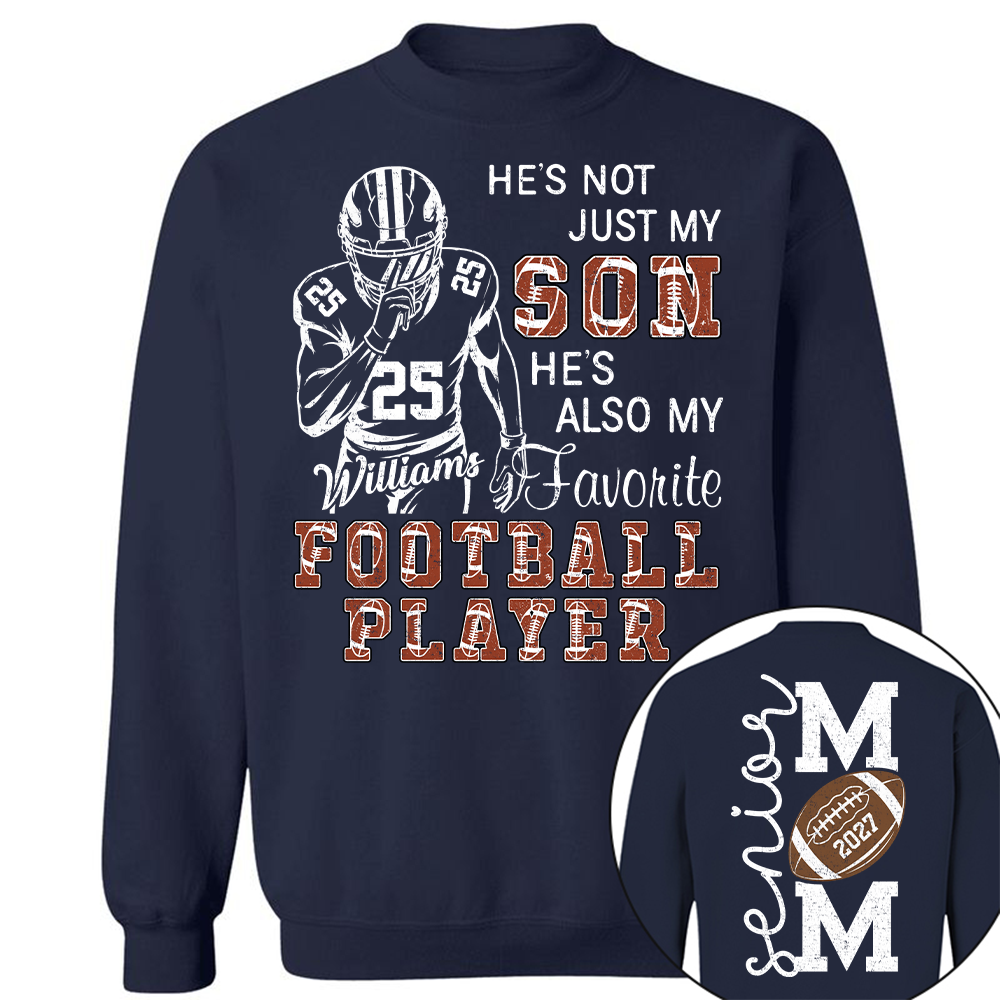Custom Senior Football Mom 2027 Shirt, Sports Mom Gift L0411 Hv01