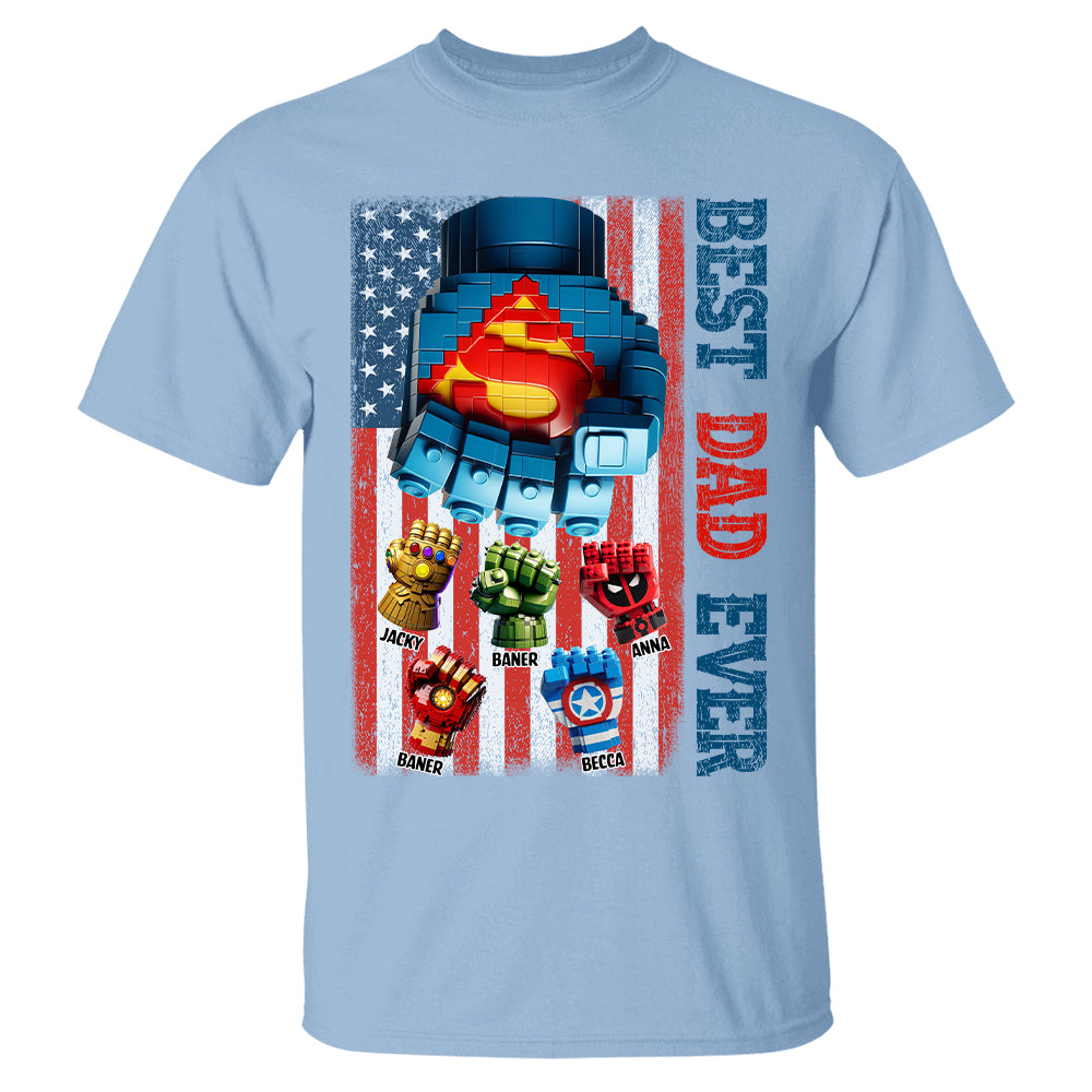 Best Dad Ever - Personalized Shirt Gift For Dad Tu20