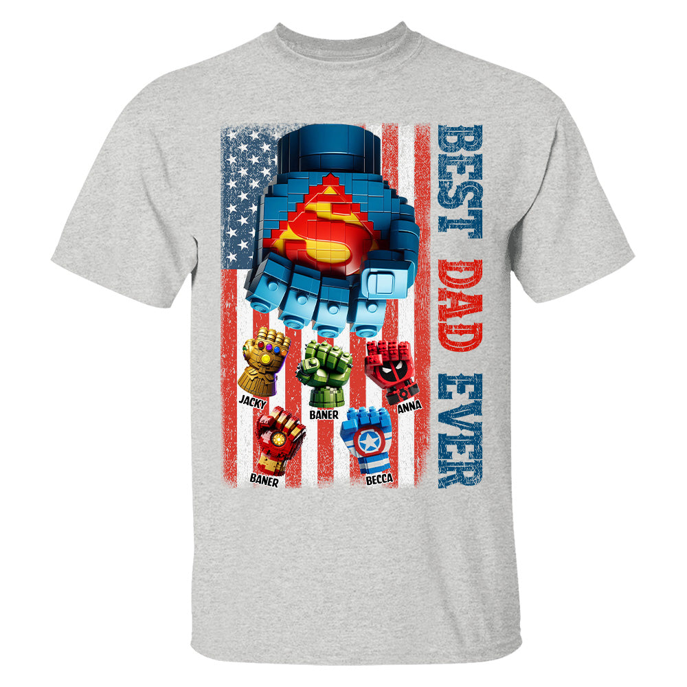 Best Dad Ever - Personalized Shirt Gift For Dad Tu20