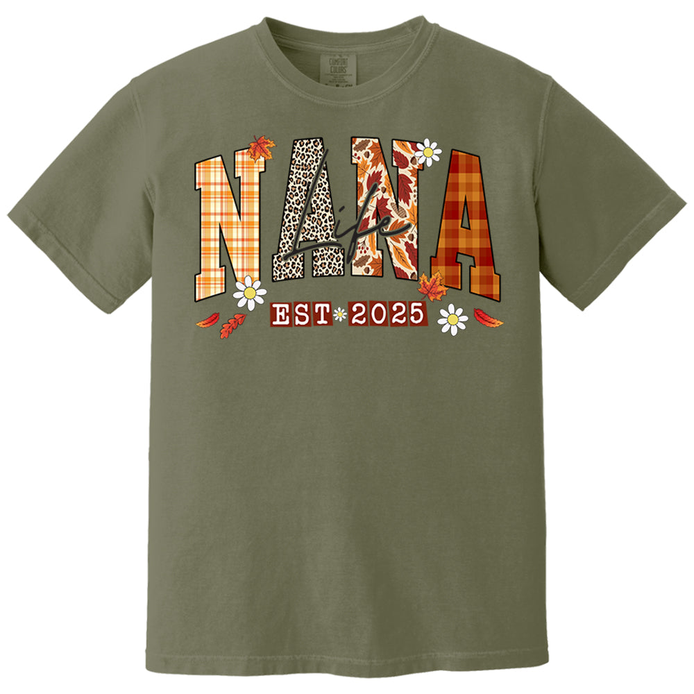 Preppy Fall Mimi Life, Personalized For Grandma And Kids Nh00