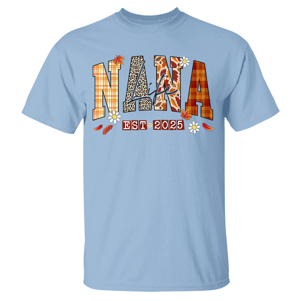 Preppy Fall Mimi Life, Personalized For Grandma And Kids Nh00