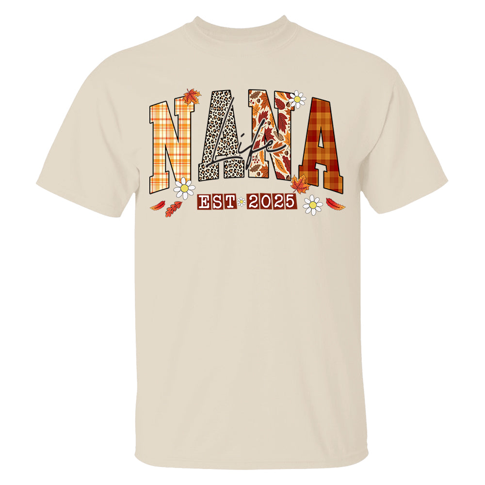 Preppy Fall Mimi Life, Personalized For Grandma And Kids Nh00