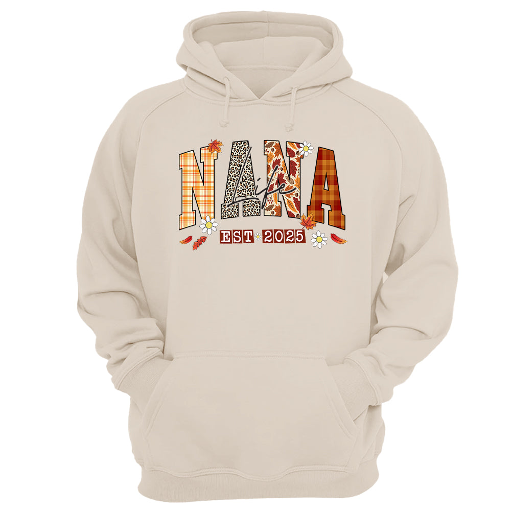 Preppy Fall Mimi Life, Personalized For Grandma And Kids Nh00