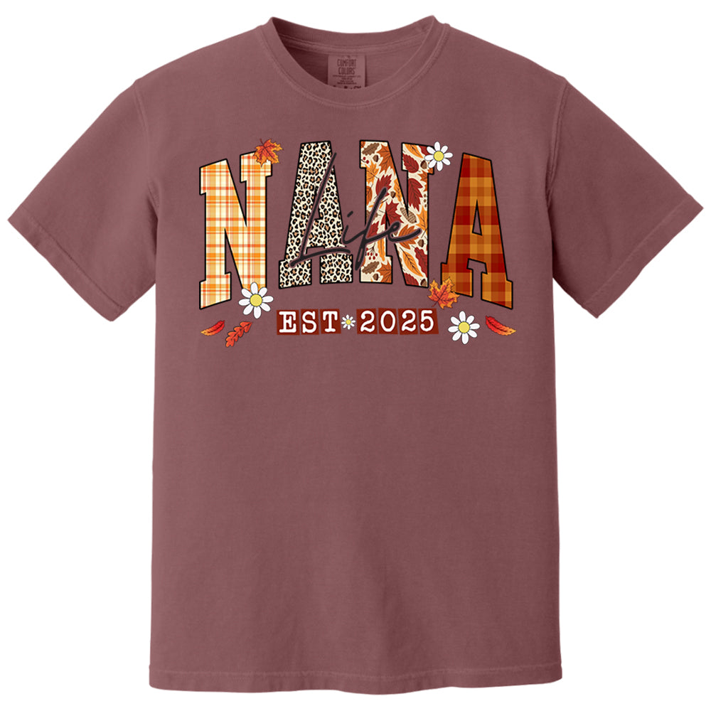 Preppy Fall Mimi Life, Personalized For Grandma And Kids Nh00