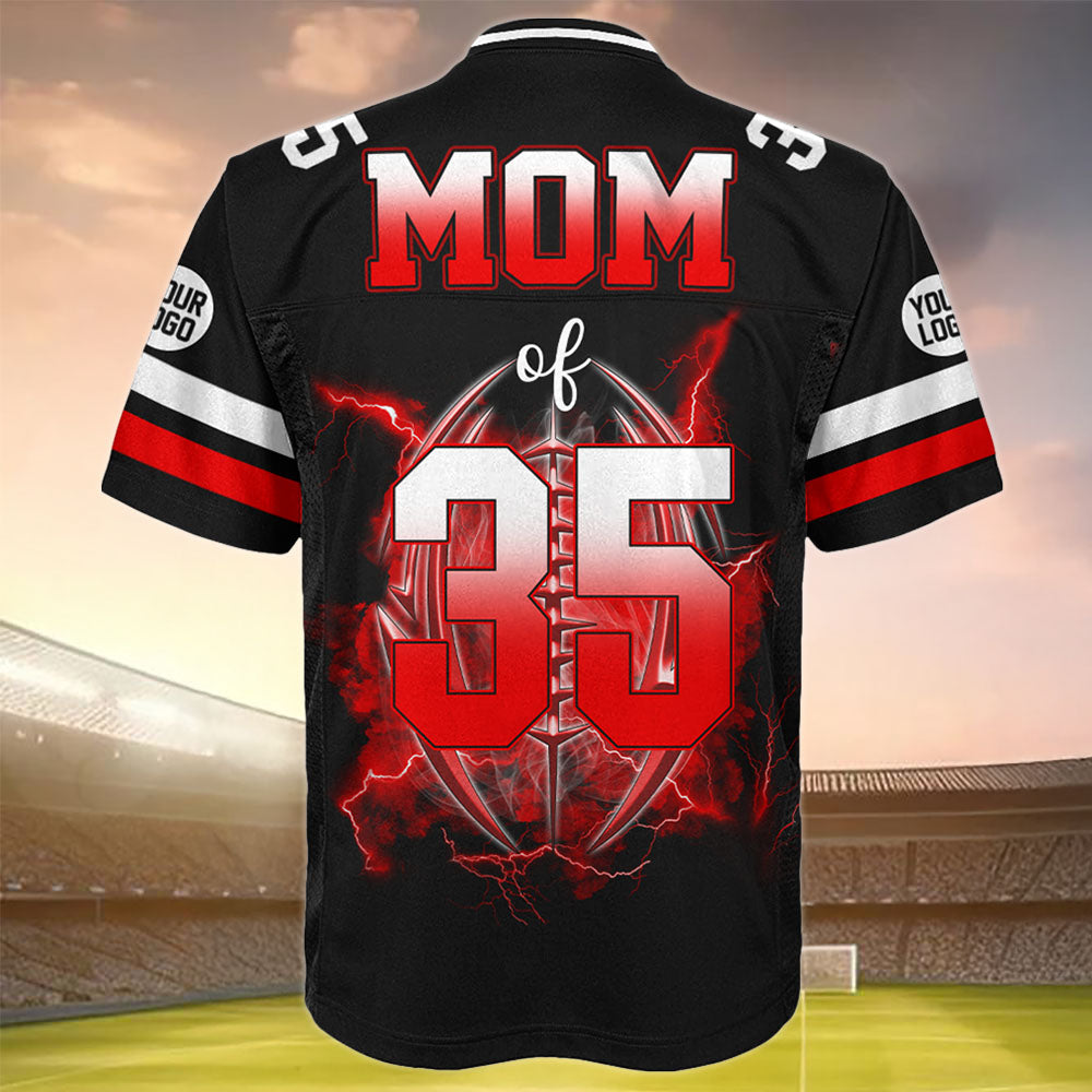 Custom Photo Football Jersey Shirt For Football Family Game Day Shirt NA04 Pt99