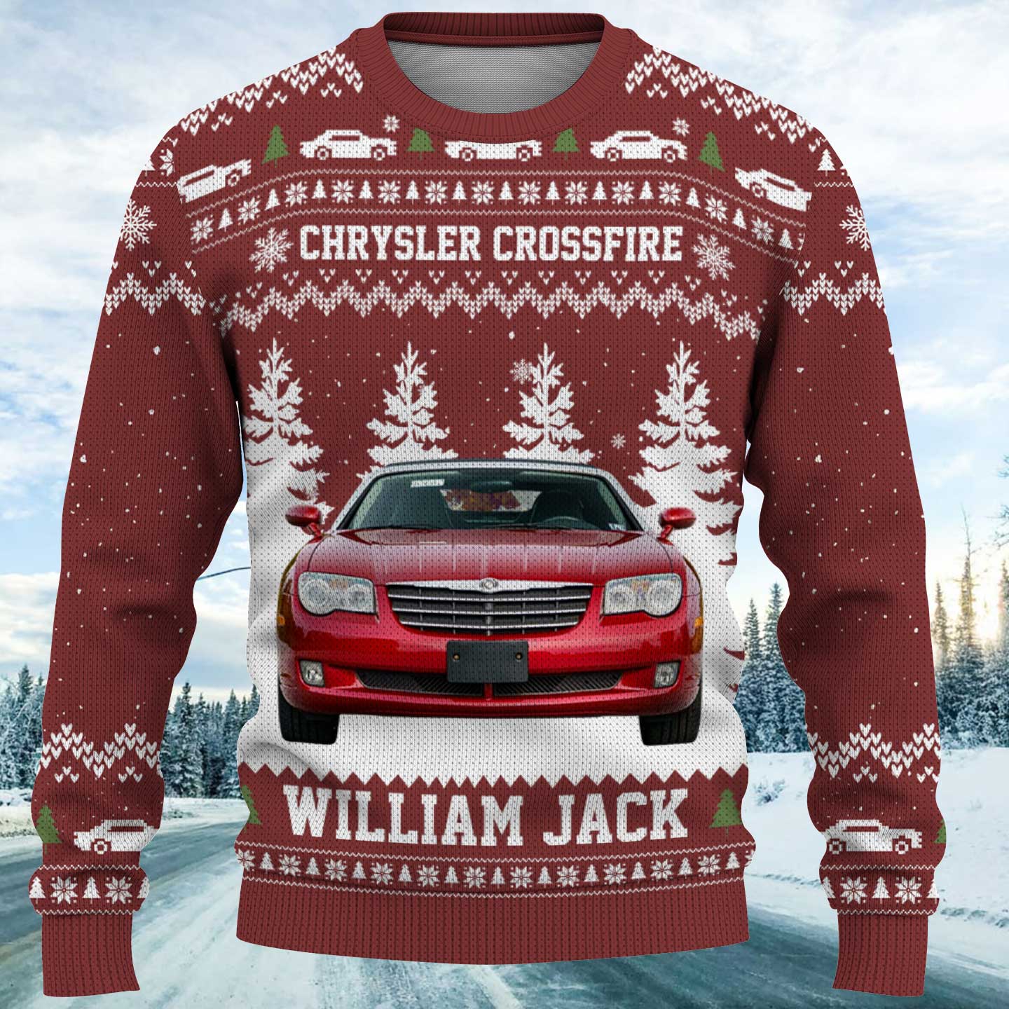 This Is How I Roll - Personalized Photo Car Ugly Sweater A2110 Pt99