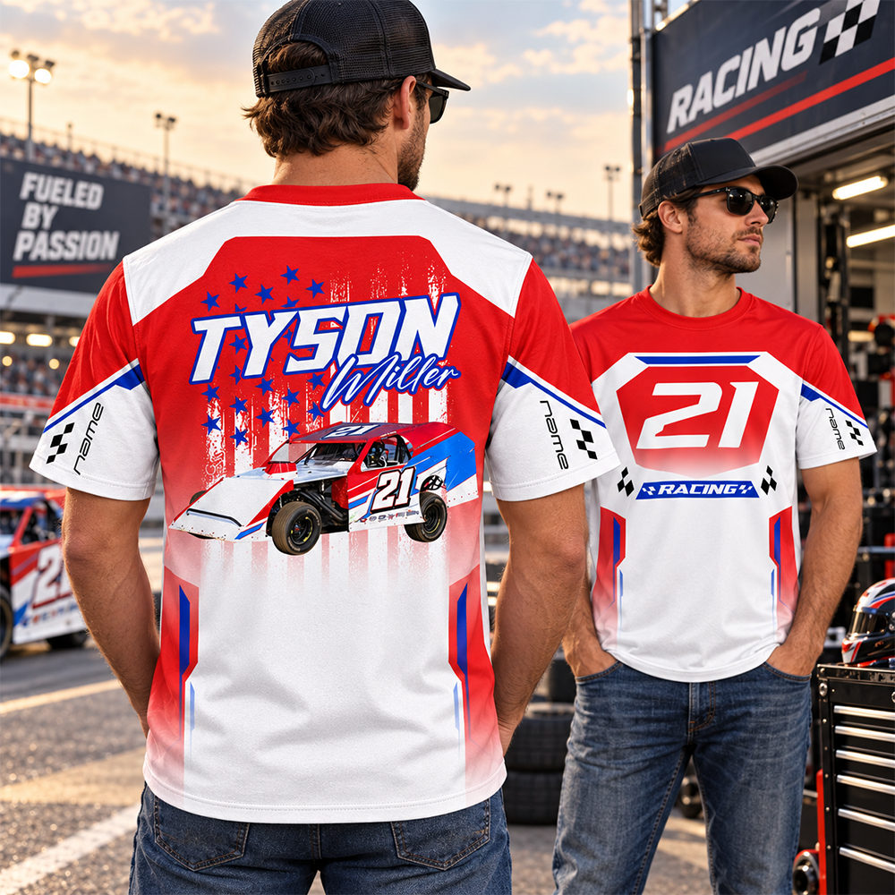 Custom Photo Race Car Hoodie Shirt - Personalized Hoodie Shirt For Racing Fan A2110 Hv01