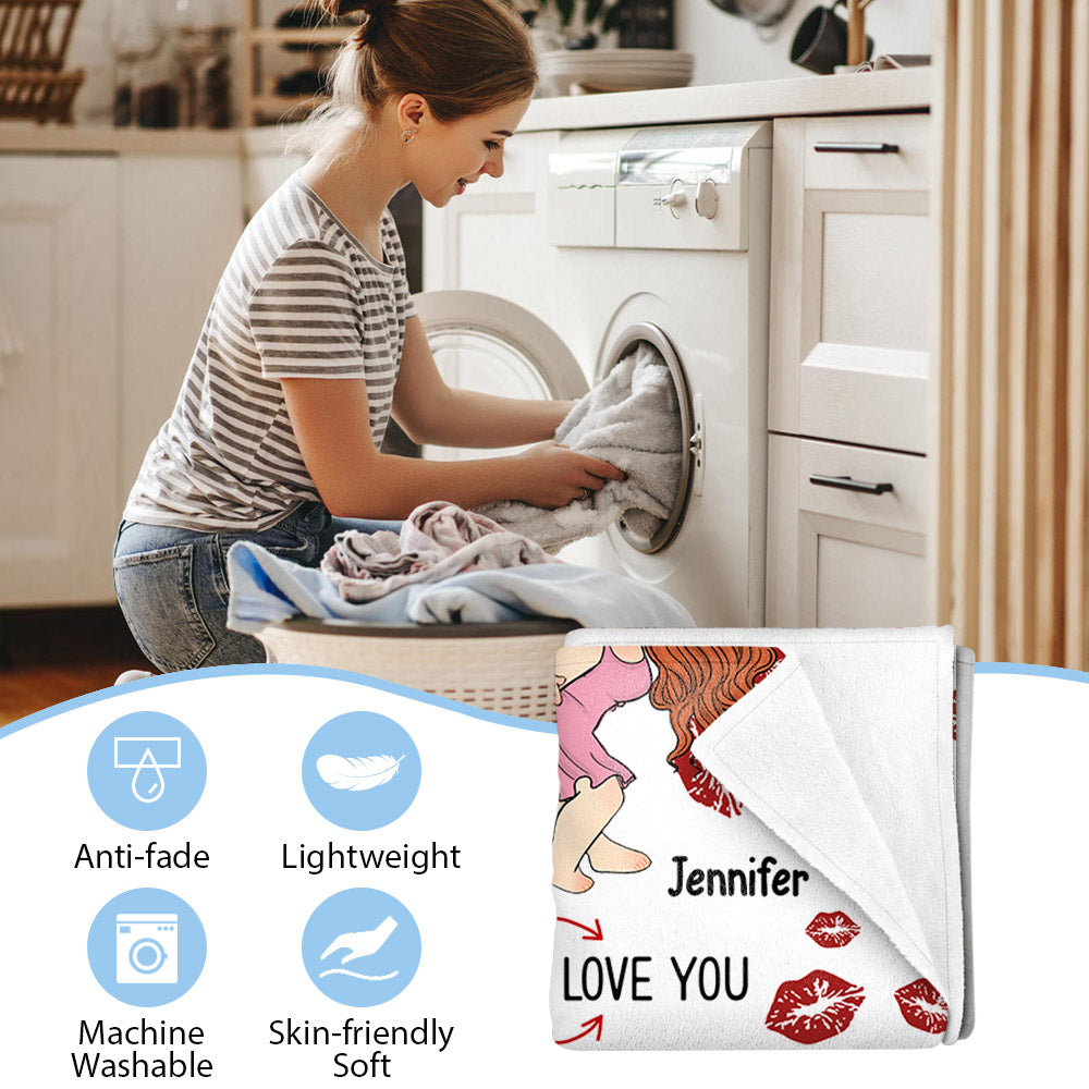 I Fuking Love You Personalized Blanket For Couple