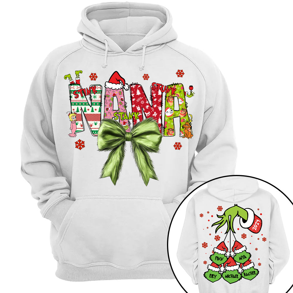 Personalized Nana Coquette Shirt - Custom Nickname For Grandma Mimi Nana And Kid Names NA04 Tu20