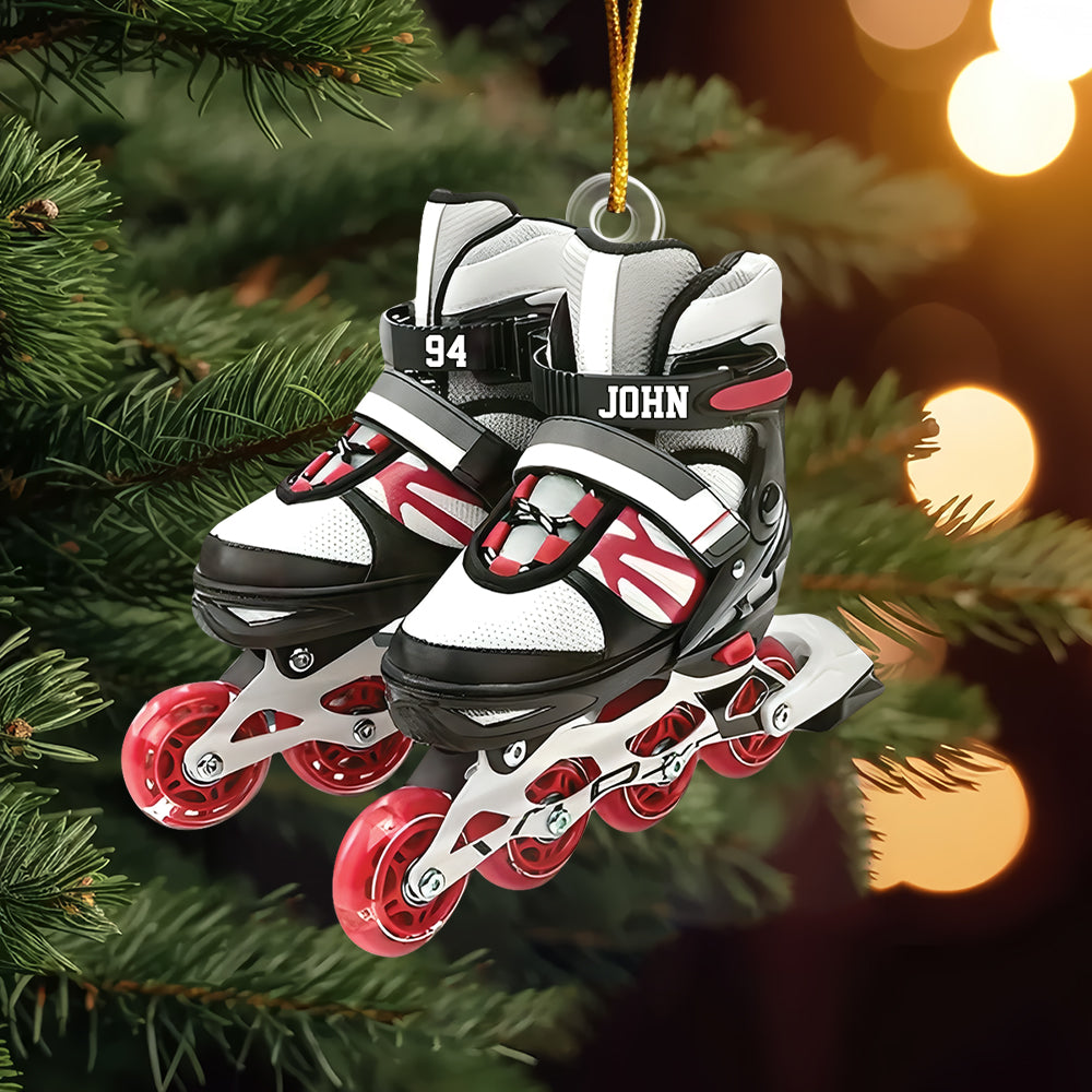 Roller Skate Personalized Acrylic Christmas Ornament, Gift For Roller Skate Lovers Tu20