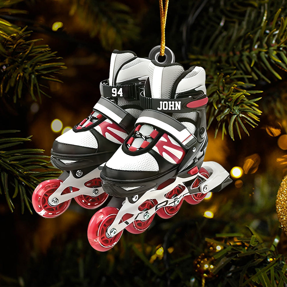 Roller Skate Personalized Acrylic Christmas Ornament, Gift For Roller Skate Lovers Tu20