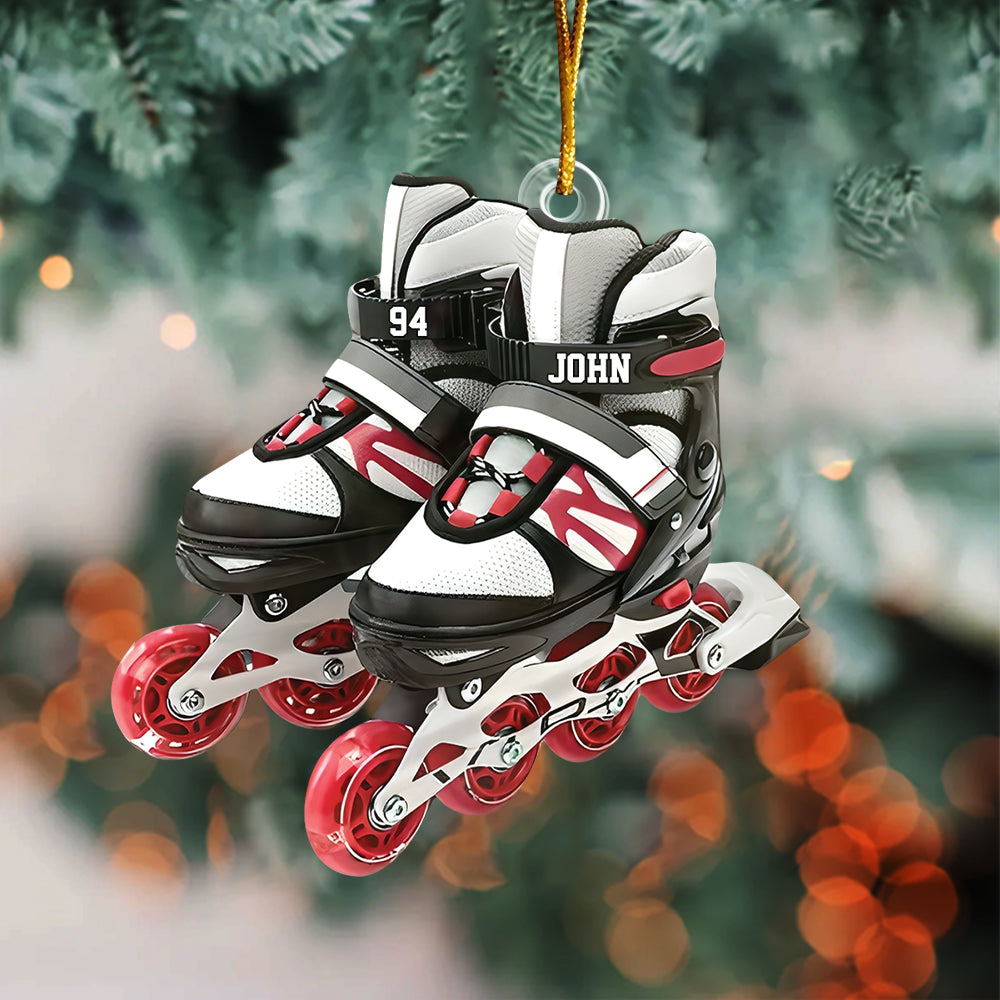 Roller Skate Personalized Acrylic Christmas Ornament, Gift For Roller Skate Lovers Tu20