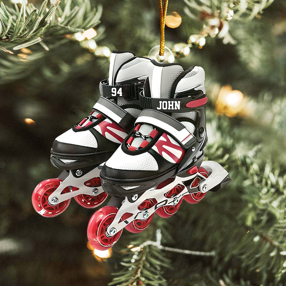 Roller Skate Personalized Acrylic Christmas Ornament, Gift For Roller Skate Lovers Tu20