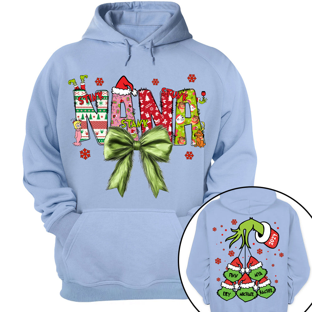 Personalized Nana Coquette Shirt - Custom Nickname For Grandma Mimi Nana And Kid Names NA04 Tu20