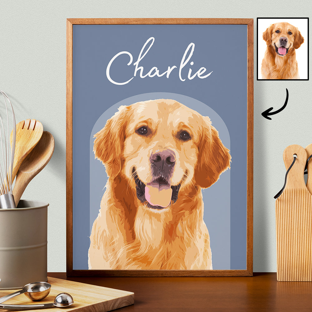 Custom Pet Air Frames From Photo, Family Best Gift, Personalized Dog And Cat Picture Air Frames NA04 Tu20