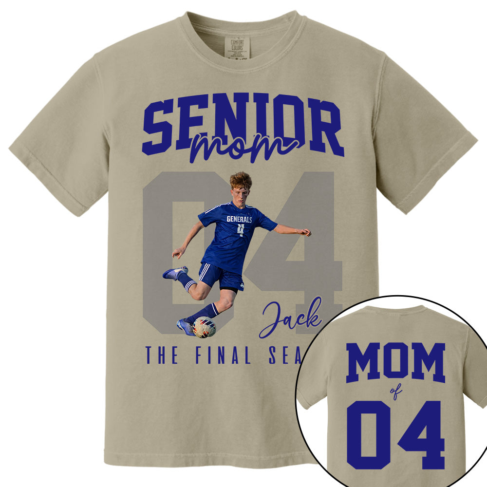 Senior Soccer Mom Shirt, The Final Inning, Custom Photo Player Soccer Mom Shirt, Gift For Soccer Lover T1807 Li29