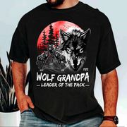 Wolf Grandpa Leader Of The Pack Personalized Shirt - Perfect Father's Day Gift for Dad Pa00