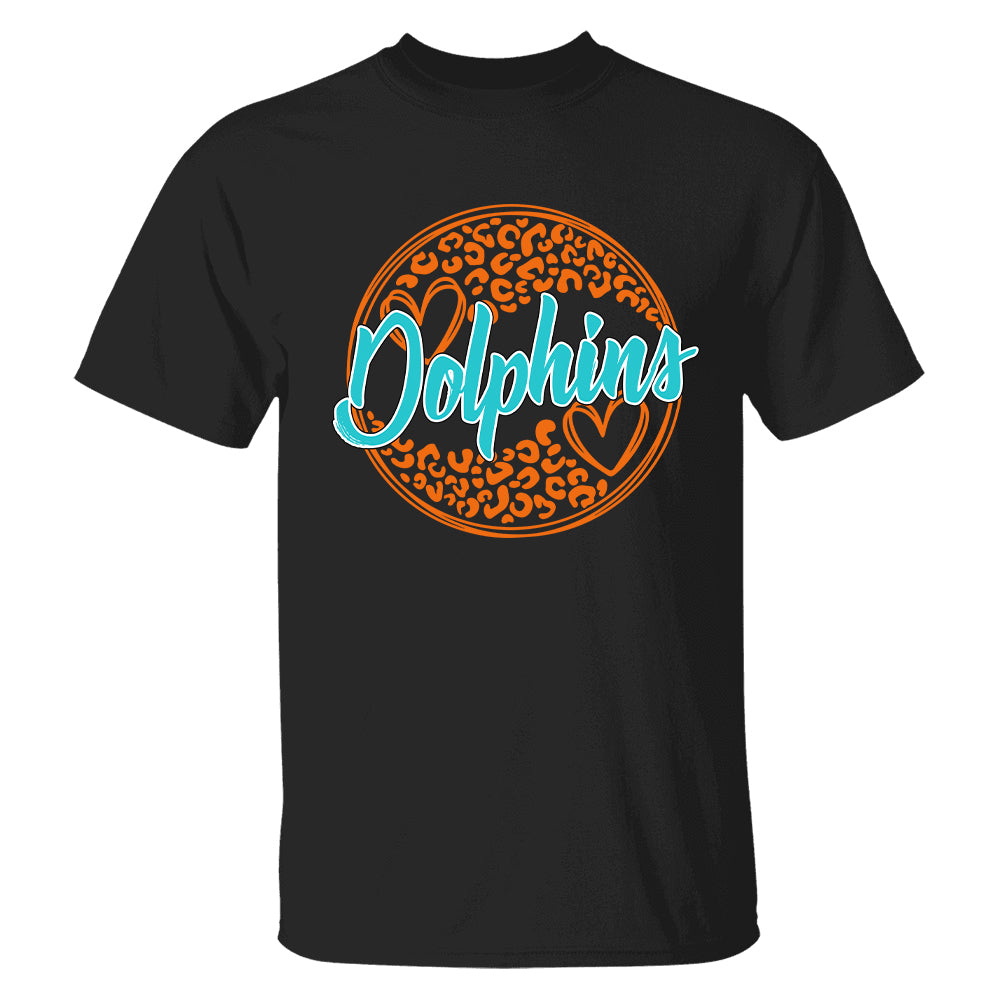 Ph99-School Mascot Personalized Shirt Circle Leopard Custom School Spirit Test Vr Ph99 Tu20-31.07.2026
