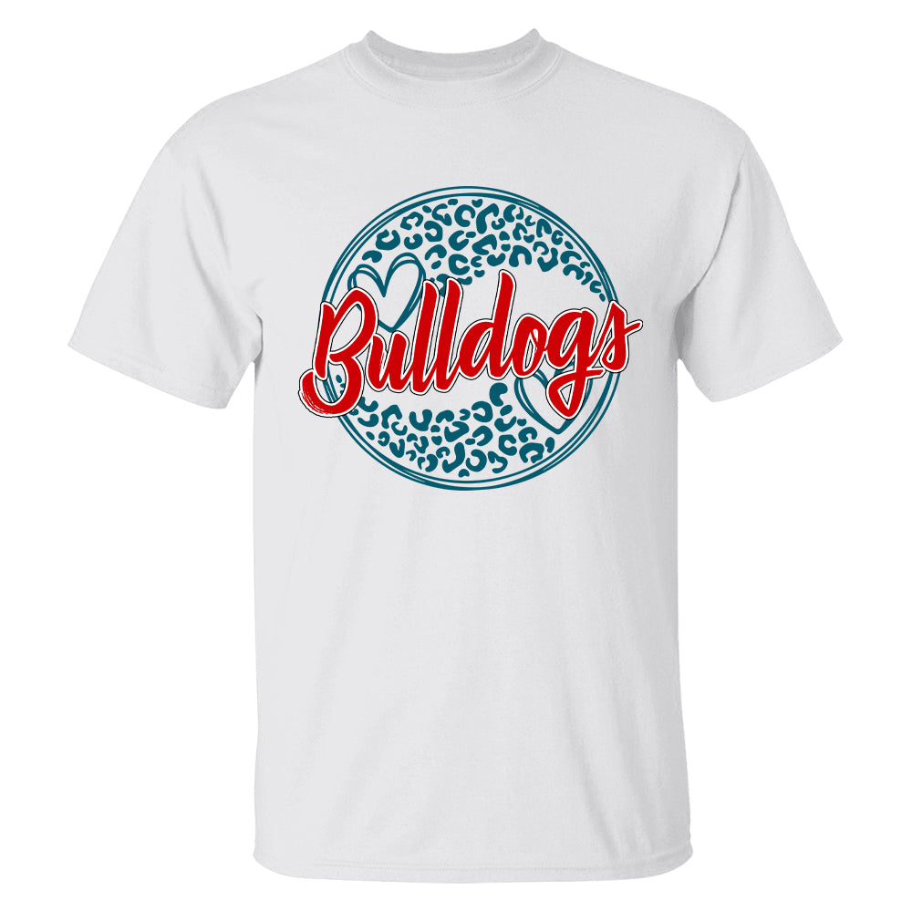 Ph99-School Mascot Personalized Shirt Circle Leopard Custom School Spirit Test Vr Ph99 Tu20-31.07.2026