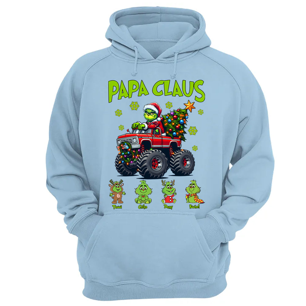 Papa Claus, Personalized Nickname For Grandpa Papa Poppop, Custom Kid Name NA04 Tu20