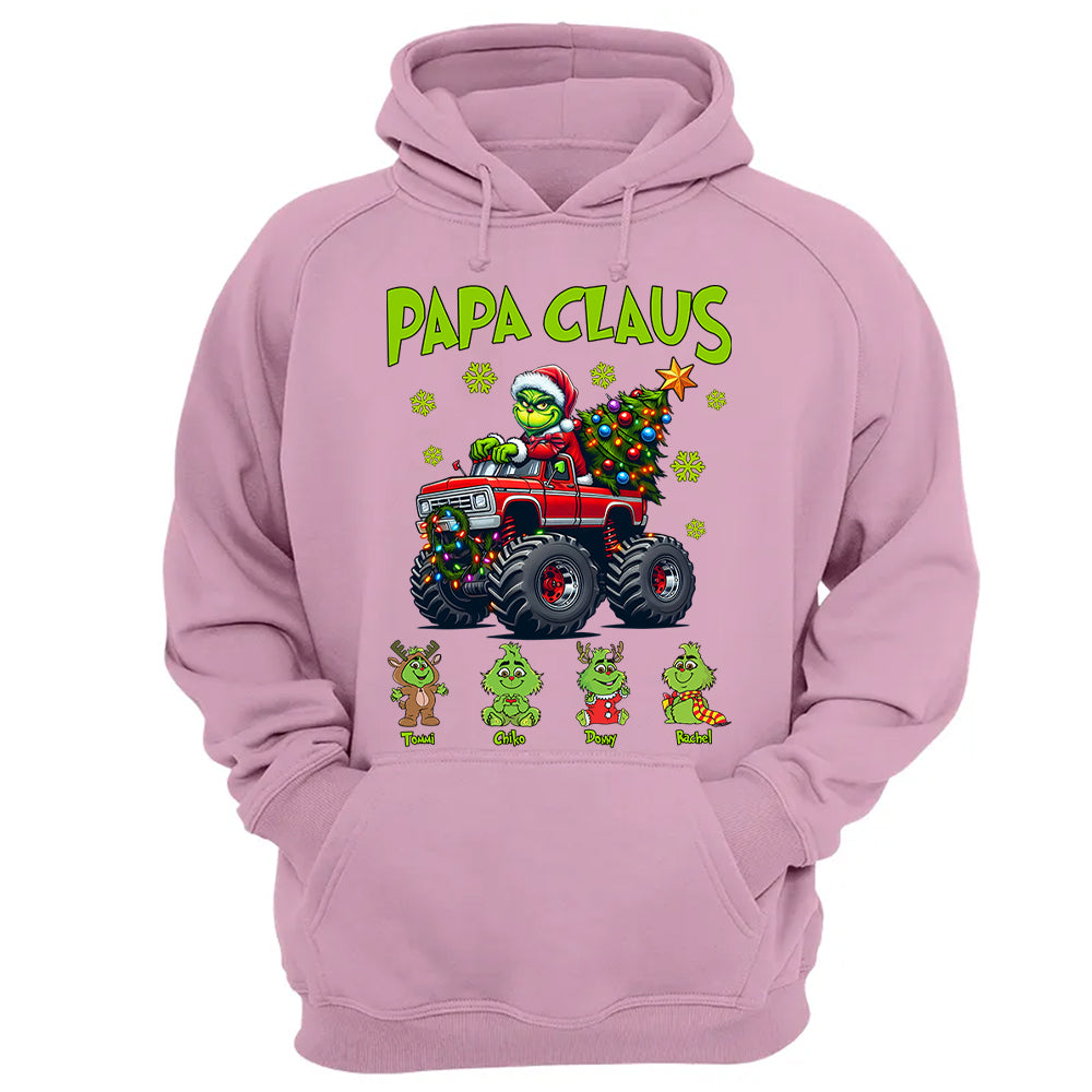 Papa Claus, Personalized Nickname For Grandpa Papa Poppop, Custom Kid Name NA04 Tu20