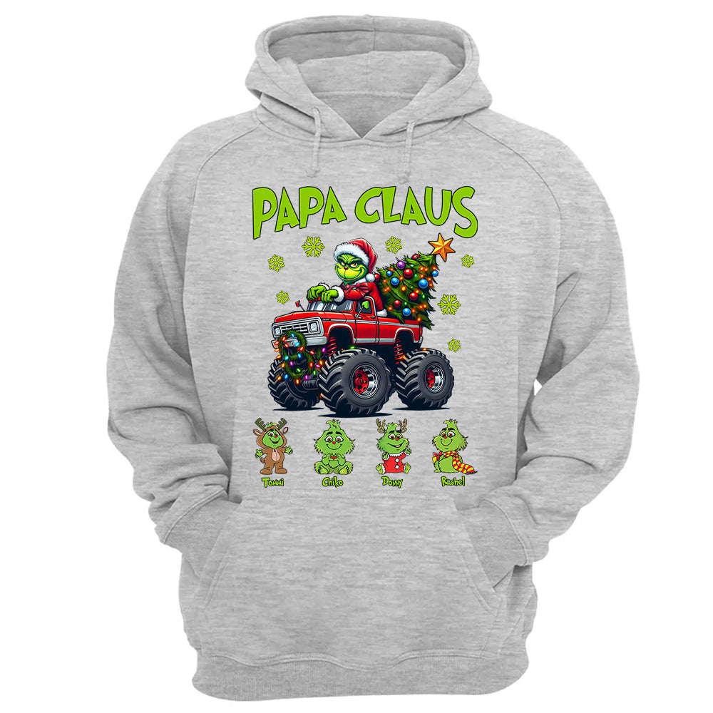 Papa Claus, Personalized Nickname For Grandpa Papa Poppop, Custom Kid Name NA04 Tu20
