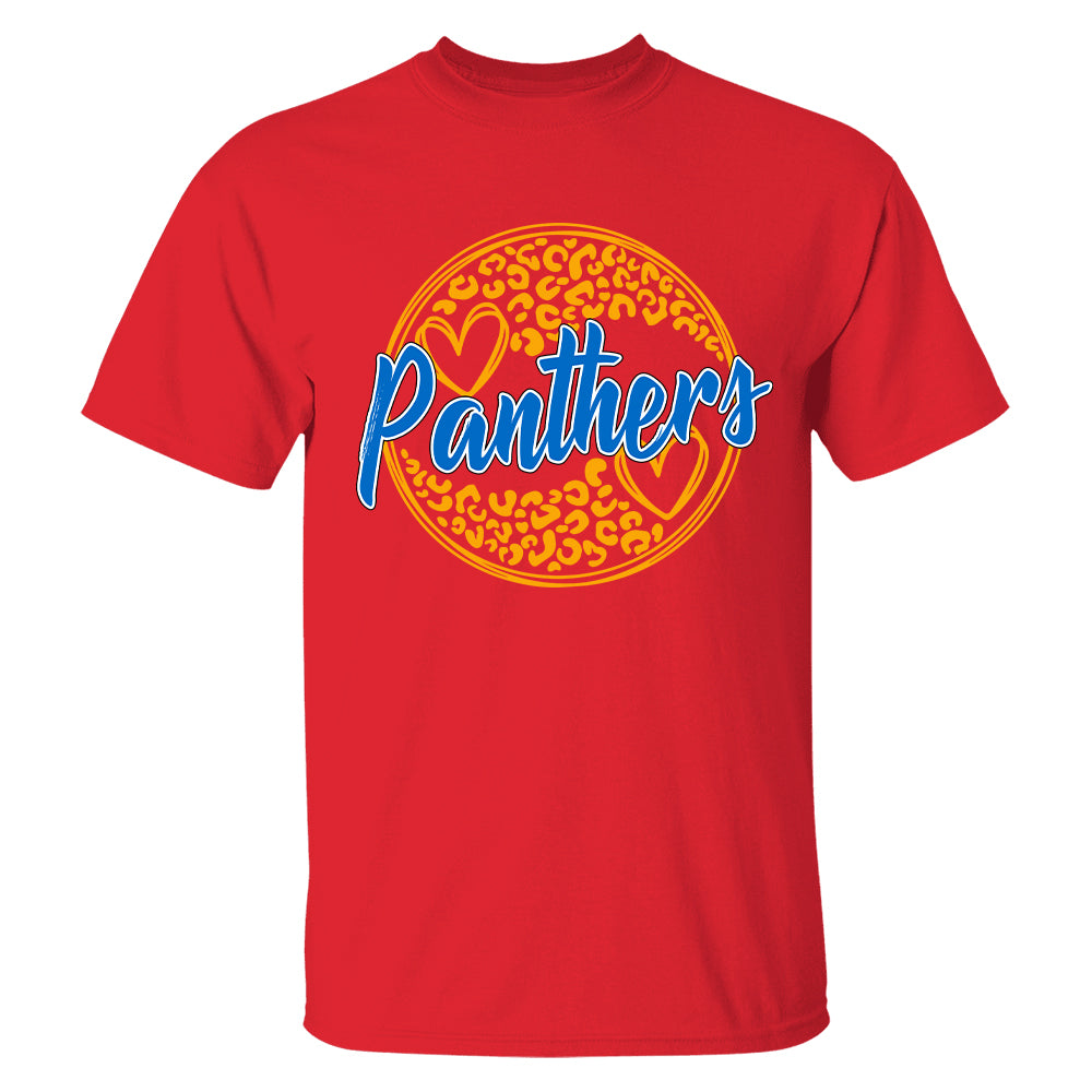 Ph99-School Mascot Personalized Shirt Circle Leopard Custom School Spirit Test Vr Ph99 Tu20-31.07.2026