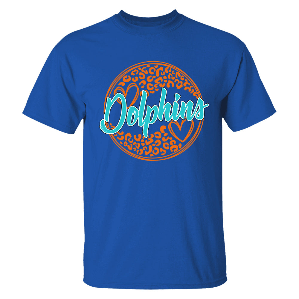 Ph99-School Mascot Personalized Shirt Circle Leopard Custom School Spirit Test Vr Ph99 Tu20-31.07.2026