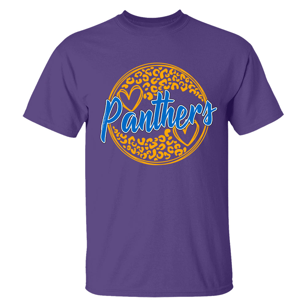 Ph99-School Mascot Personalized Shirt Circle Leopard Custom School Spirit Test Vr Ph99 Tu20-31.07.2026