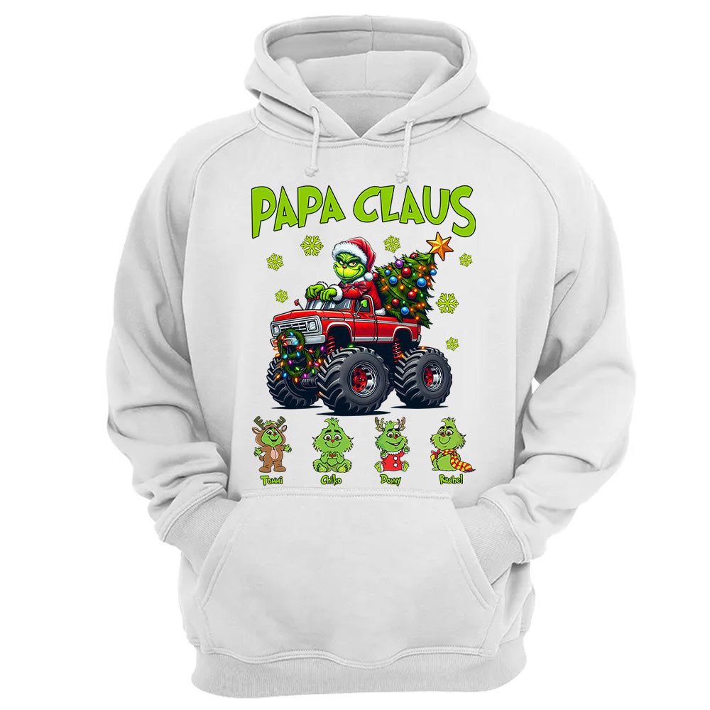 Papa Claus, Personalized Nickname For Grandpa Papa Poppop, Custom Kid Name NA04 Tu20
