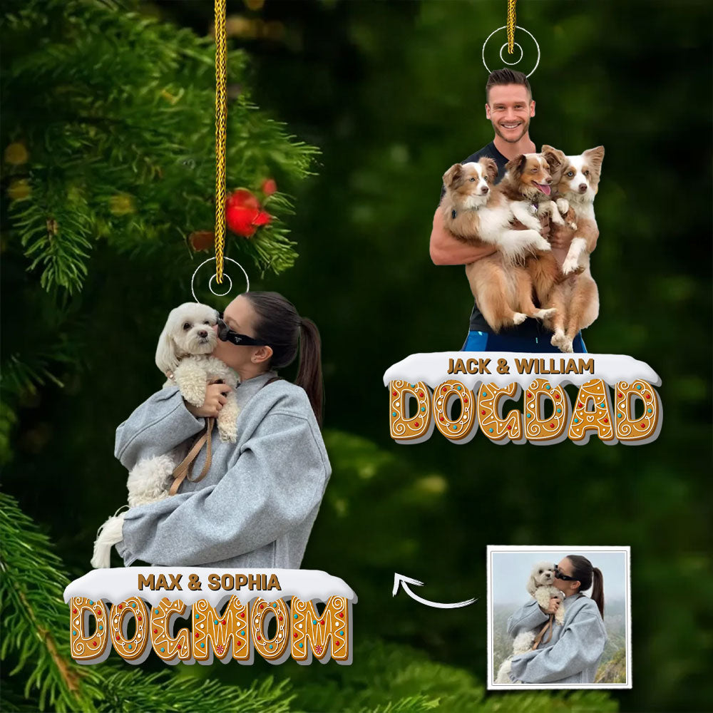 Personalized Custom Photo Acrylic Ornament - Christmas Gift For Dog Lovers T1807 Pt99
