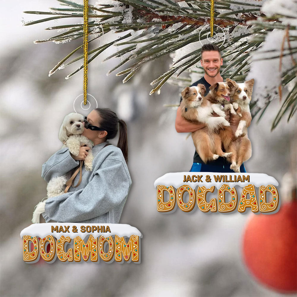 Personalized Custom Photo Acrylic Ornament - Christmas Gift For Dog Lovers T1807 Pt99