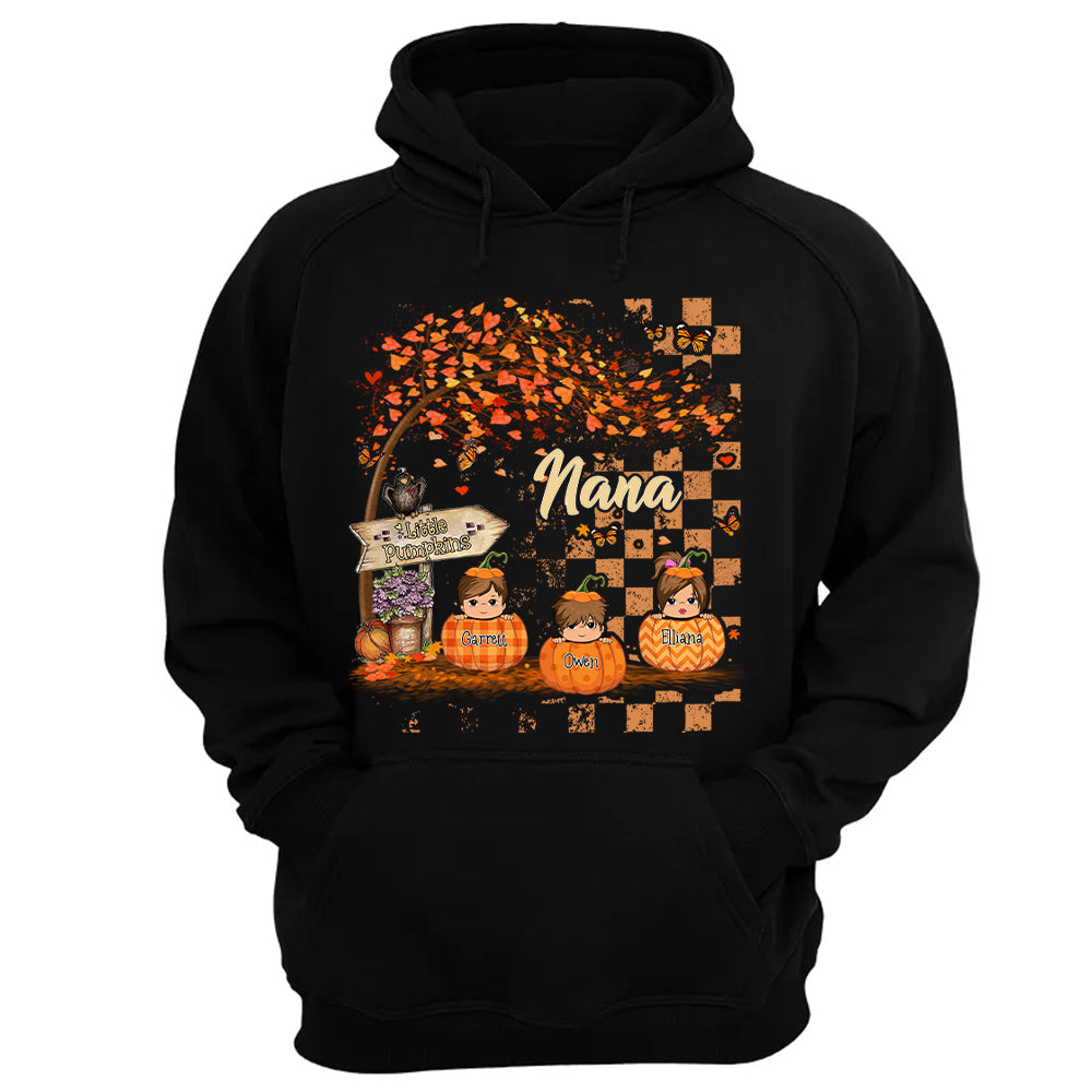 Personalized Grandma's Little Pumpkin Autumn Shirt Pt99