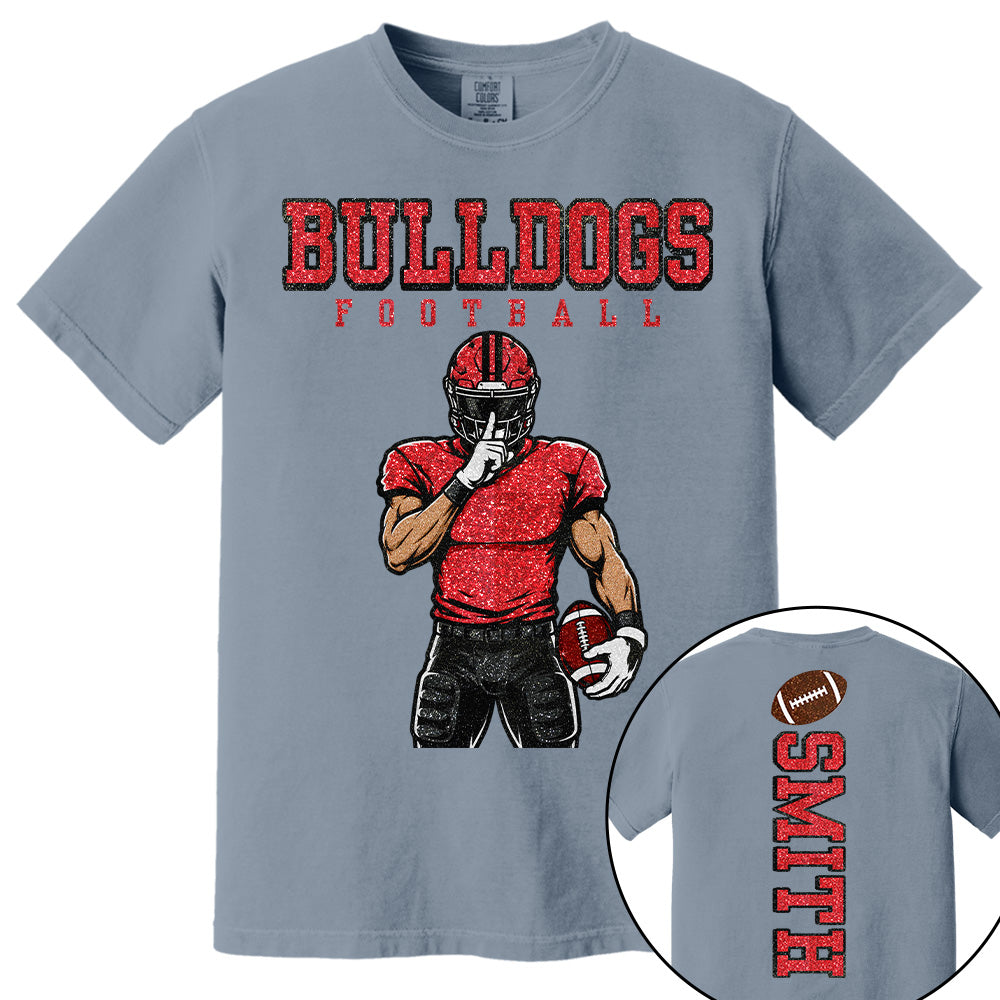 Personalized American Football Mom Shirt - Football GameDay Custom Shirt For Mom, Dad Na02 T24