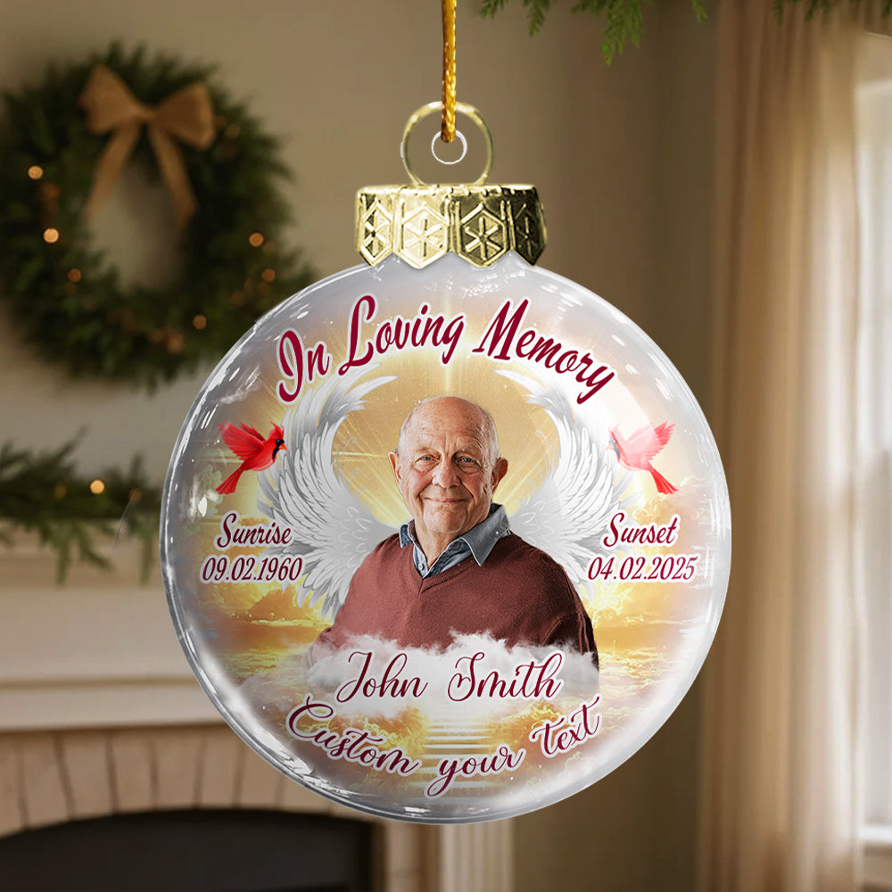 In Loving Memory - Memorial Flat Acrylic Ornament Christmas NA04 Hv01