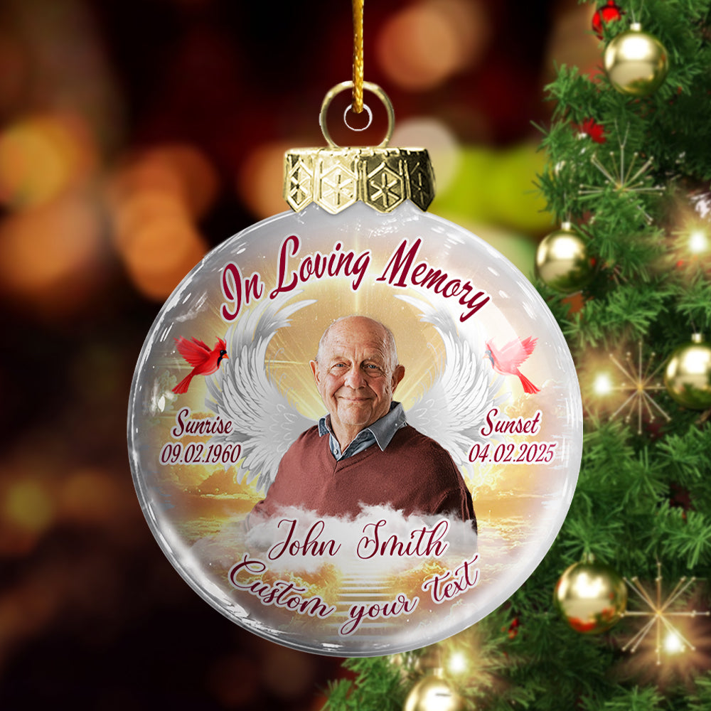 In Loving Memory - Memorial Flat Acrylic Ornament Christmas NA04 Hv01