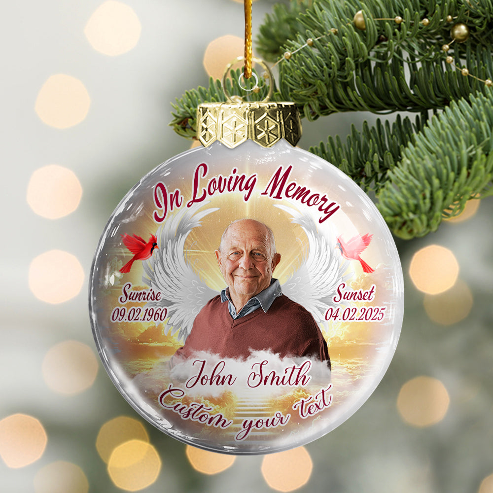 In Loving Memory - Memorial Flat Acrylic Ornament Christmas NA04 Hv01