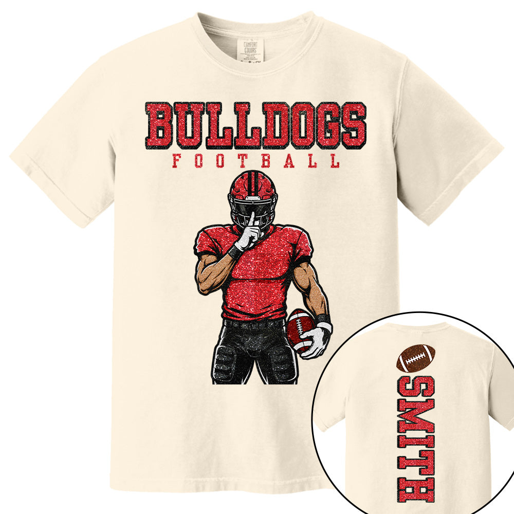 Personalized American Football Mom Shirt - Football GameDay Custom Shirt For Mom, Dad Na02 T24