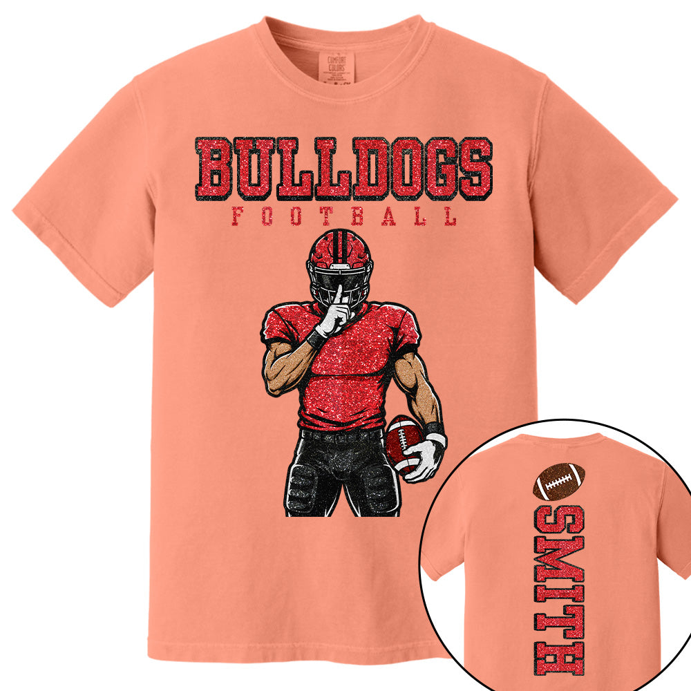 Personalized American Football Mom Shirt - Football GameDay Custom Shirt For Mom, Dad Na02 T24