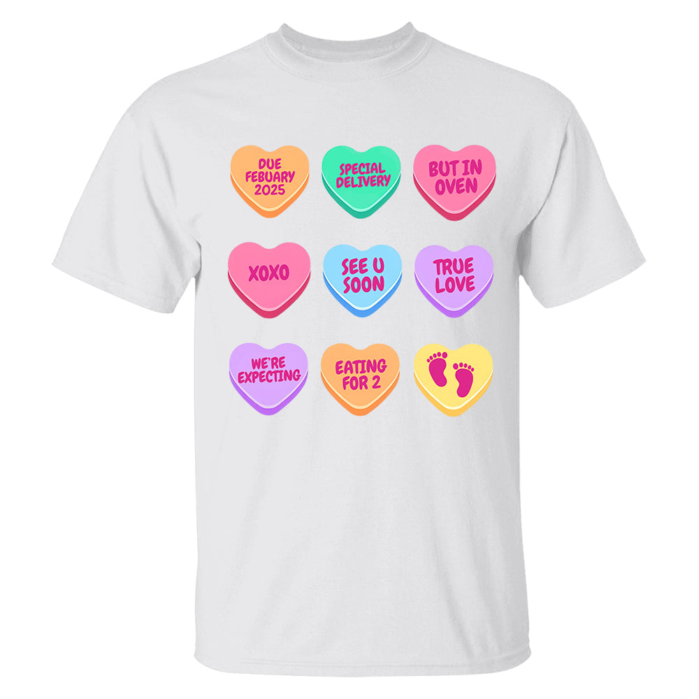 Valentine's Day Pregnancy Announcement Shirt, Valentine Baby Announcement, Valentine Baby Shower, Valentine Pregnancy Shirt, Expecting Gift Tu20