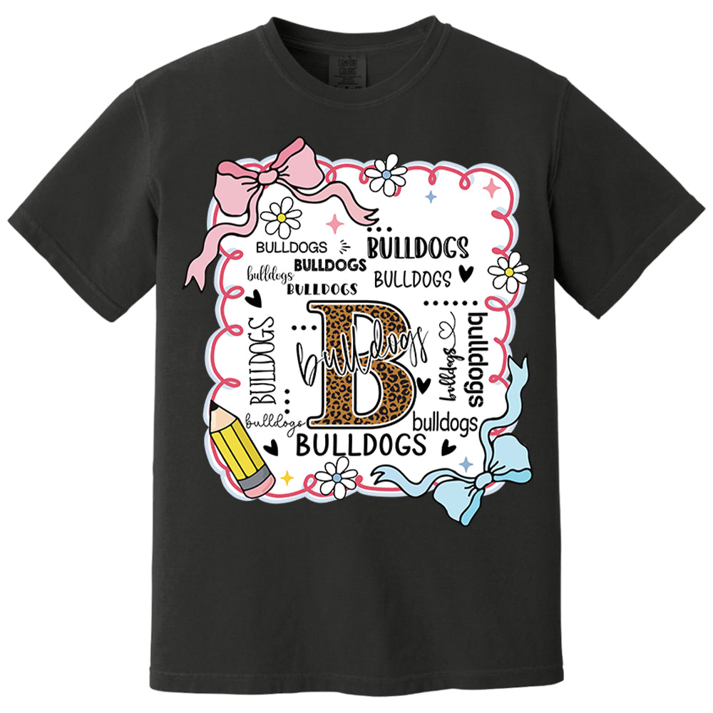 Personalized School Mascot Custom Name Teacher Shirts, Custom Preppy Teacher First Day of School Shirt Gift For Teacher Nh00