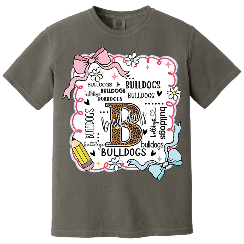 Personalized School Mascot Custom Name Teacher Shirts, Custom Preppy Teacher First Day of School Shirt Gift For Teacher Nh00