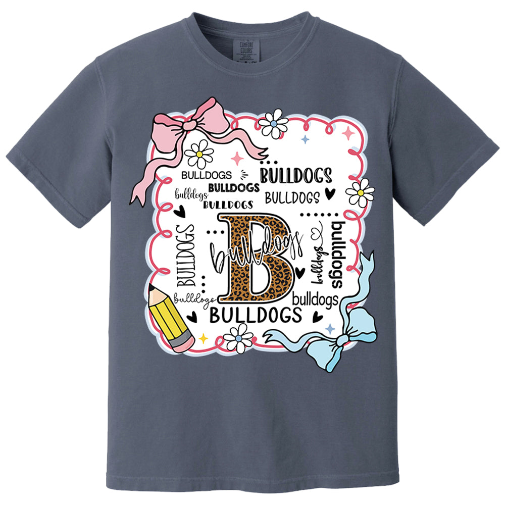 Personalized School Mascot Custom Name Teacher Shirts, Custom Preppy Teacher First Day of School Shirt Gift For Teacher Nh00