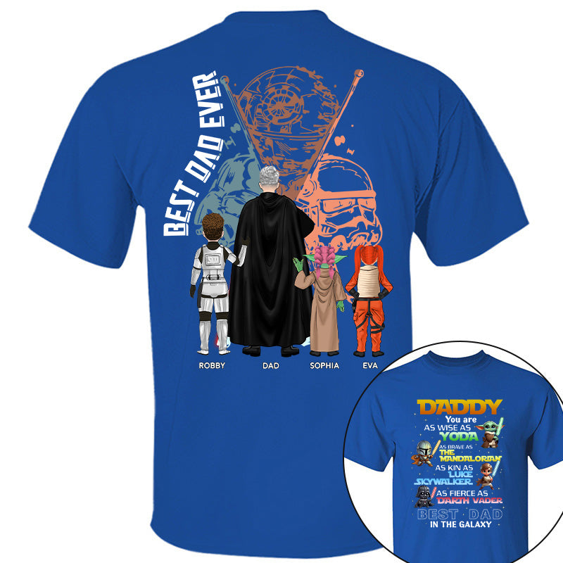 Best Dad In The Galaxy Personalized Shirt Gift For Dad Pt99