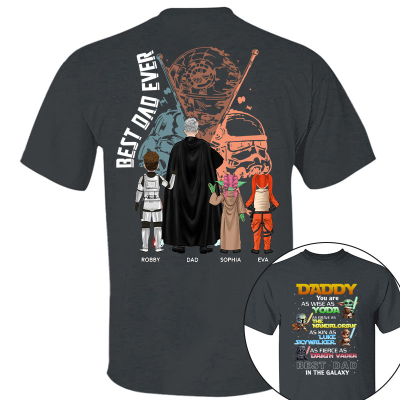 Best Dad In The Galaxy Personalized Shirt Gift For Dad Pt99