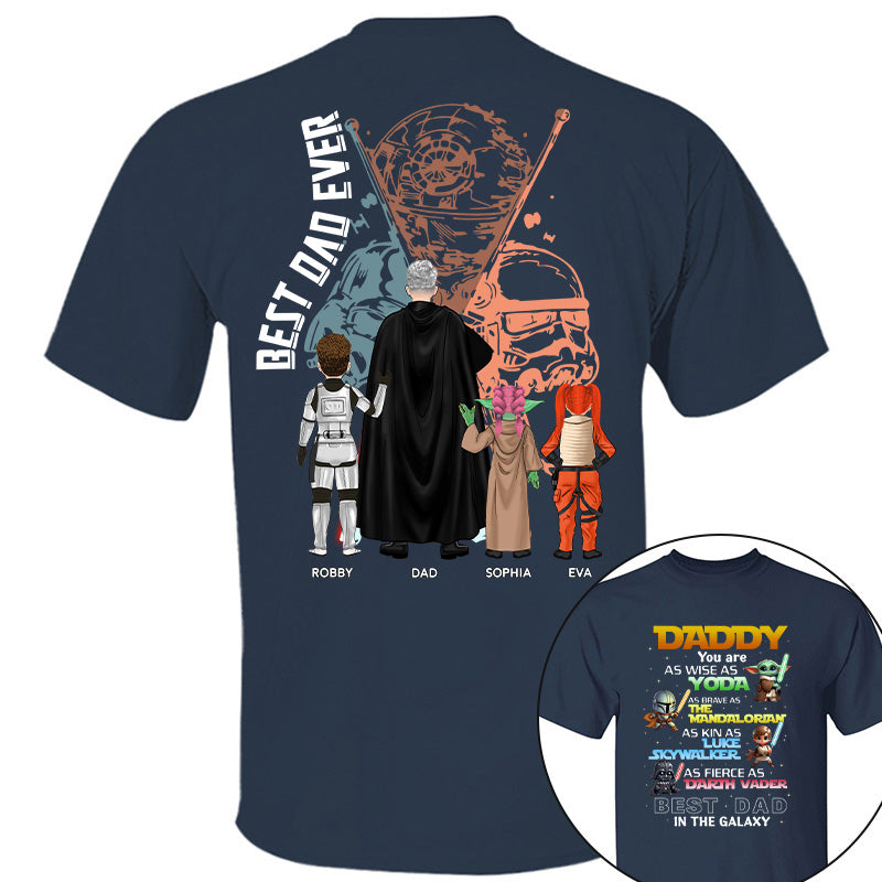 Best Dad In The Galaxy Personalized Shirt Gift For Dad Pt99